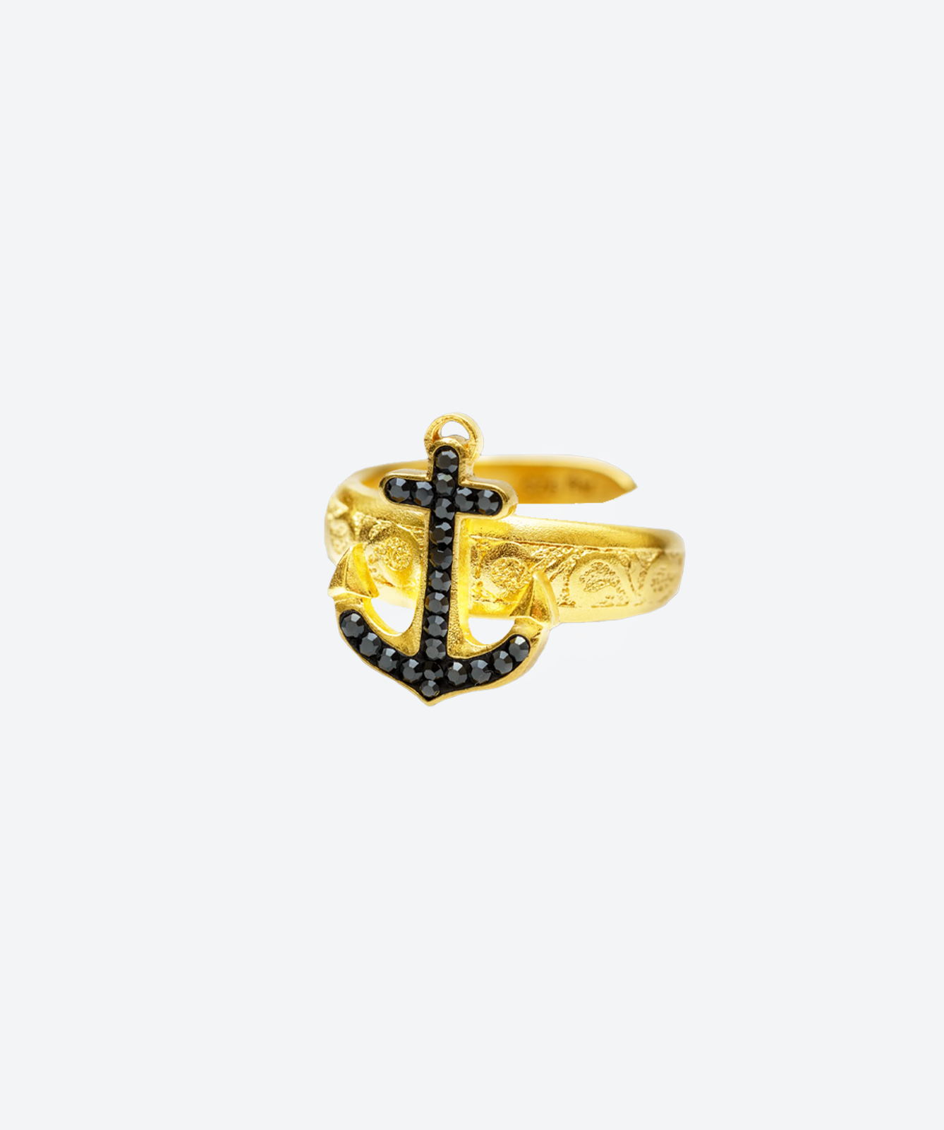 Anchor Ring | Made with High-quality Swarovski™ Crystals and .925