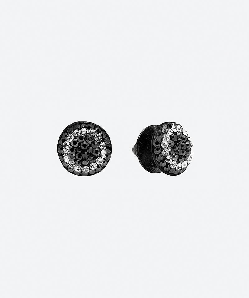 Dainty Round studs 2 tones