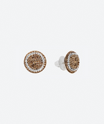 Dainty Round studs 2 tones