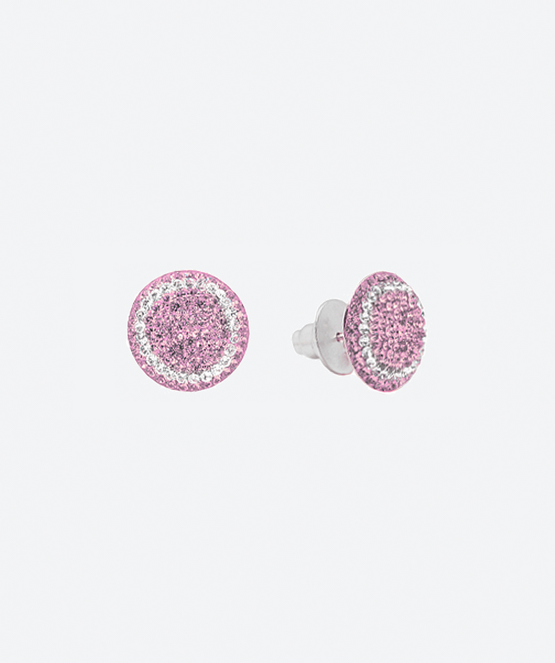 Dainty Round studs 2 tones