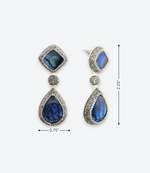 2 Stone Signature Gala Earrings - La Costa Organic Jewelry