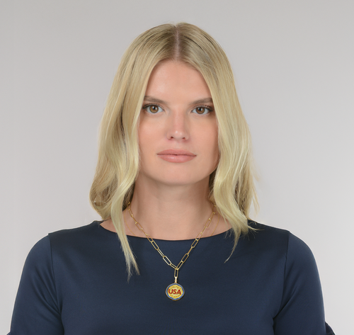 USA Medallion Necklace - La Costa Organic Jewelry