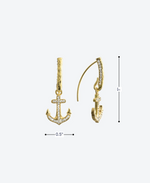 Bon Voyage Anchor Loops - La Costa Organic Jewelry