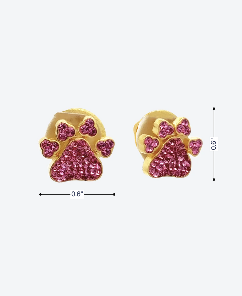 PAWsitive Stud Earrings - La Costa Organic Jewelry