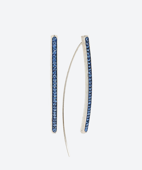 Simplicity Loops Sapphire / Silver - La Costa Organic Jewelry