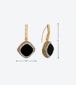 Diagonal Gem Loops - La Costa Organic Jewelry