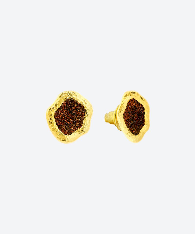 Geode Studs - La Costa Organic Jewelry