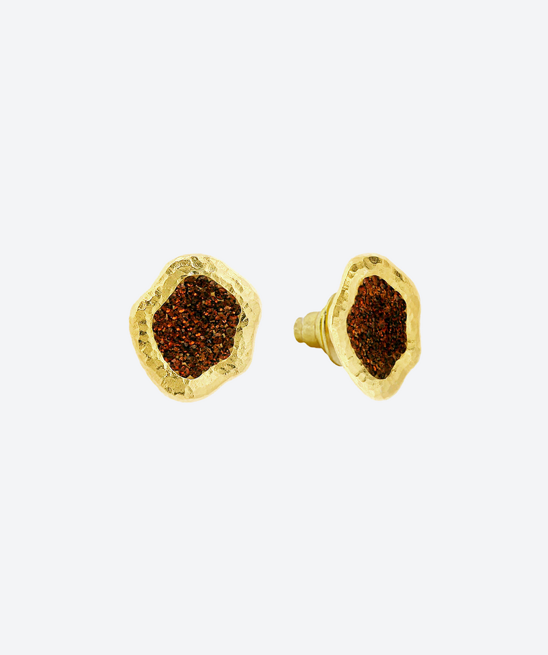 Geode Studs - La Costa Organic Jewelry