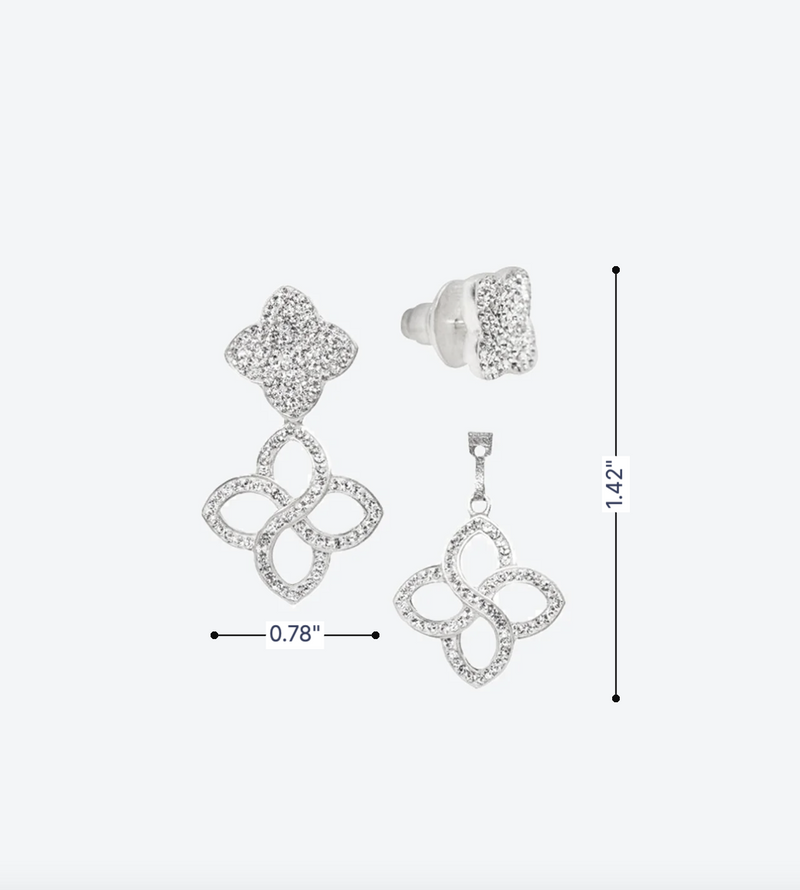 Dainty Flower Cascade Earrings