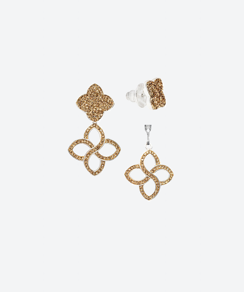 Dainty Flower Cascade Earrings Gold / Silver - La Costa Organic Jewelry