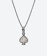 Brilliant Spade Charm Necklace - La Costa Organic Jewelry