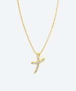 Dainty Joyful Cross Necklace - La Costa Organic Jewelry