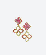 Dainty Flower Cascade Earrings