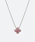 2 tones Dainty flower necklace - La Costa Organic Jewelry