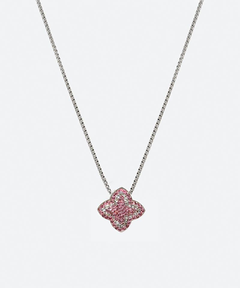 2 tones Dainty flower necklace - La Costa Organic Jewelry