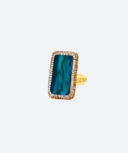 Rectangle Signature Ring - La Costa Organic Jewelry