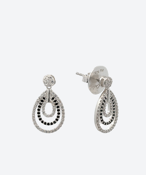 Dainty Multi Layer Tear Drop Earrings - La Costa Organic Jewelry