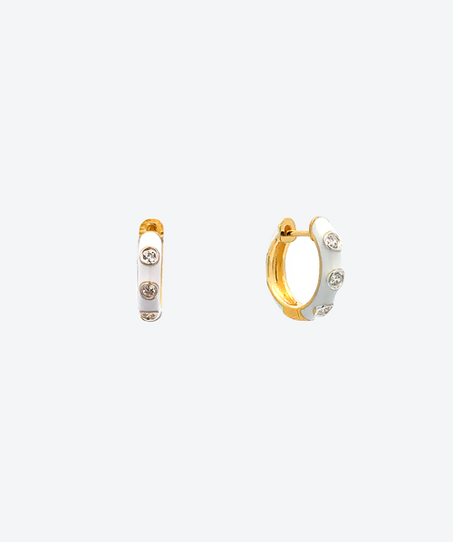 Huggie Hoops Earrings - La Costa Organic Jewelry