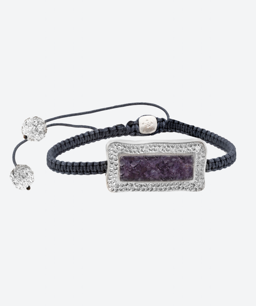 Rectangle Gem Shamballa Bracelet - La Costa Organic Jewelry