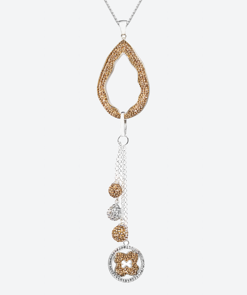 Tear & Tassel Necklace Gold / Silver - La Costa Organic Jewelry