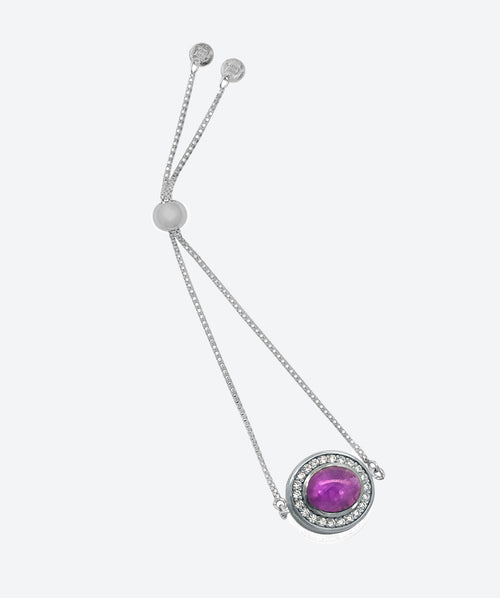 Gem Amulet Slide Bracelet