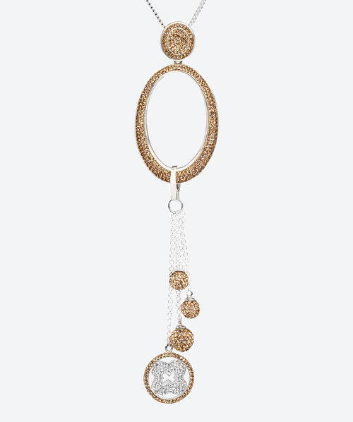 O Pendant & Tassel Necklace Gold / Silver - La Costa Organic Jewelry