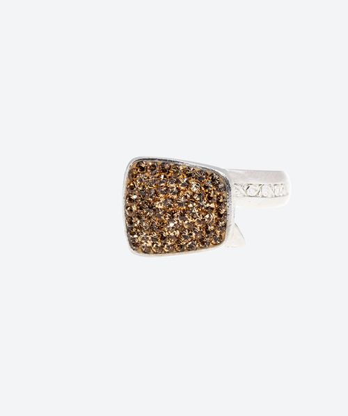 Endless Crystal Ring Gold / Silver - La Costa Organic Jewelry