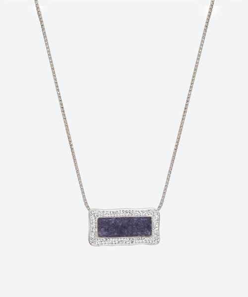 Convertible Rectangle Gem Necklace - La Costa Organic Jewelry