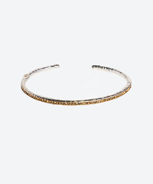 Tennis Bangle Bracelet Gold / Silver - La Costa Organic Jewelry