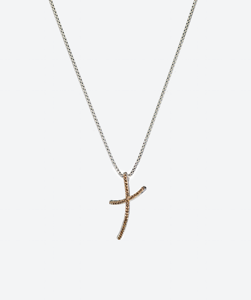 Joyful Cross Necklace Gold / Silver - La Costa Organic Jewelry