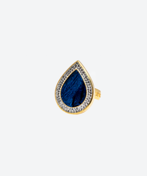 Tear Gem Ring - La Costa Organic Jewelry