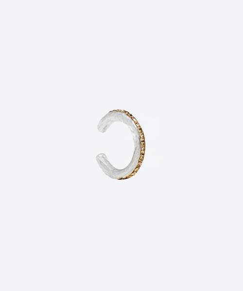 Crystal Ear Cuff Gold / Silver - La Costa Organic Jewelry