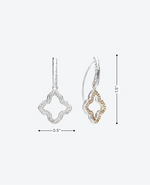 Open Flower Loop Earrings