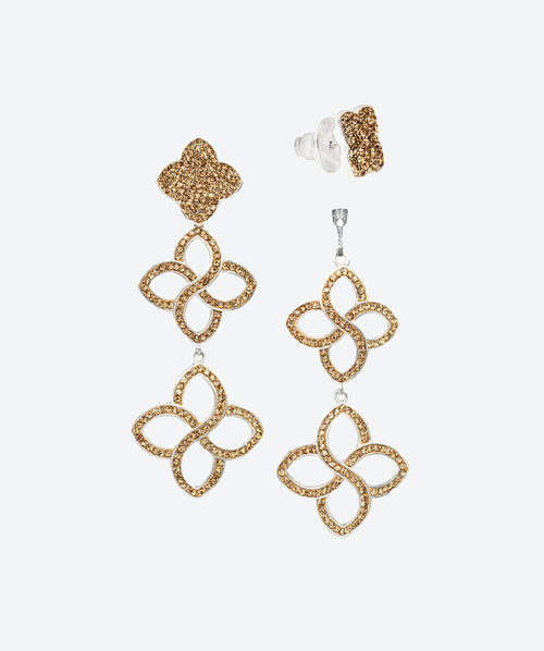 Flower Cascade Earrings Gold / Silver - La Costa Organic Jewelry