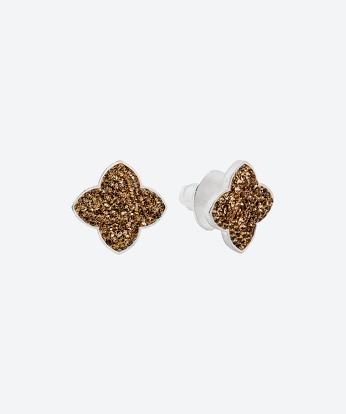 Dainty Flower Stud Earrings Gold / Silver - La Costa Organic Jewelry