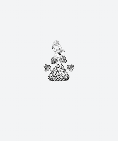 PAWsitive Charm Black Diamond / Silver - La Costa Organic Jewelry