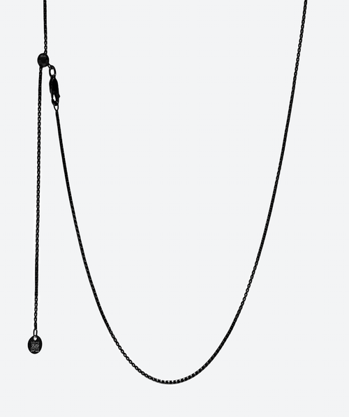 22" Sliding Adjustable Chain Black - La Costa Organic Jewelry