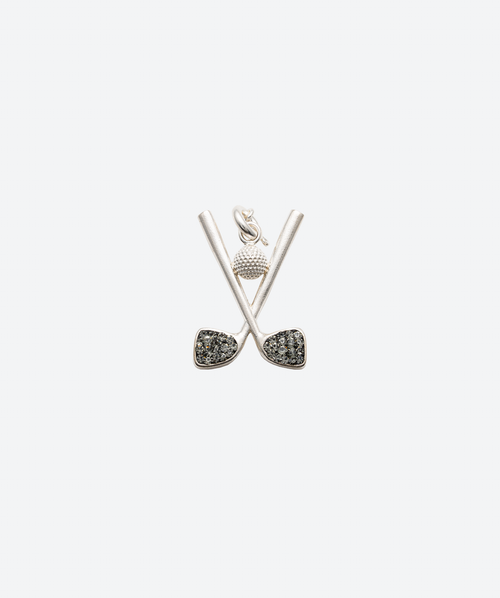 PARfect Golf Charm Black Diamond / Silver - La Costa Organic Jewelry
