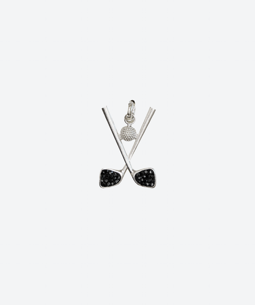 PARfect Golf Charm Hematite / Silver - La Costa Organic Jewelry