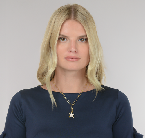 Brilliant Statement Starfish Charm Necklace - La Costa Organic Jewelry