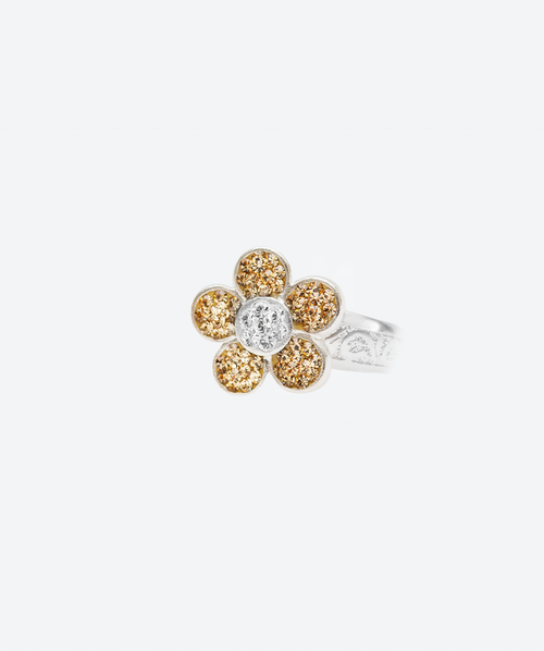 Flower Power Ring Gold / Silver - La Costa Organic Jewelry