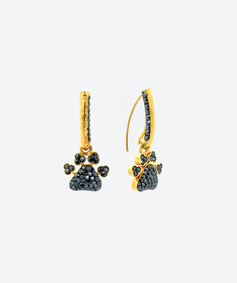 PAWsitive Charm Loop Earrings - La Costa Organic Jewelry