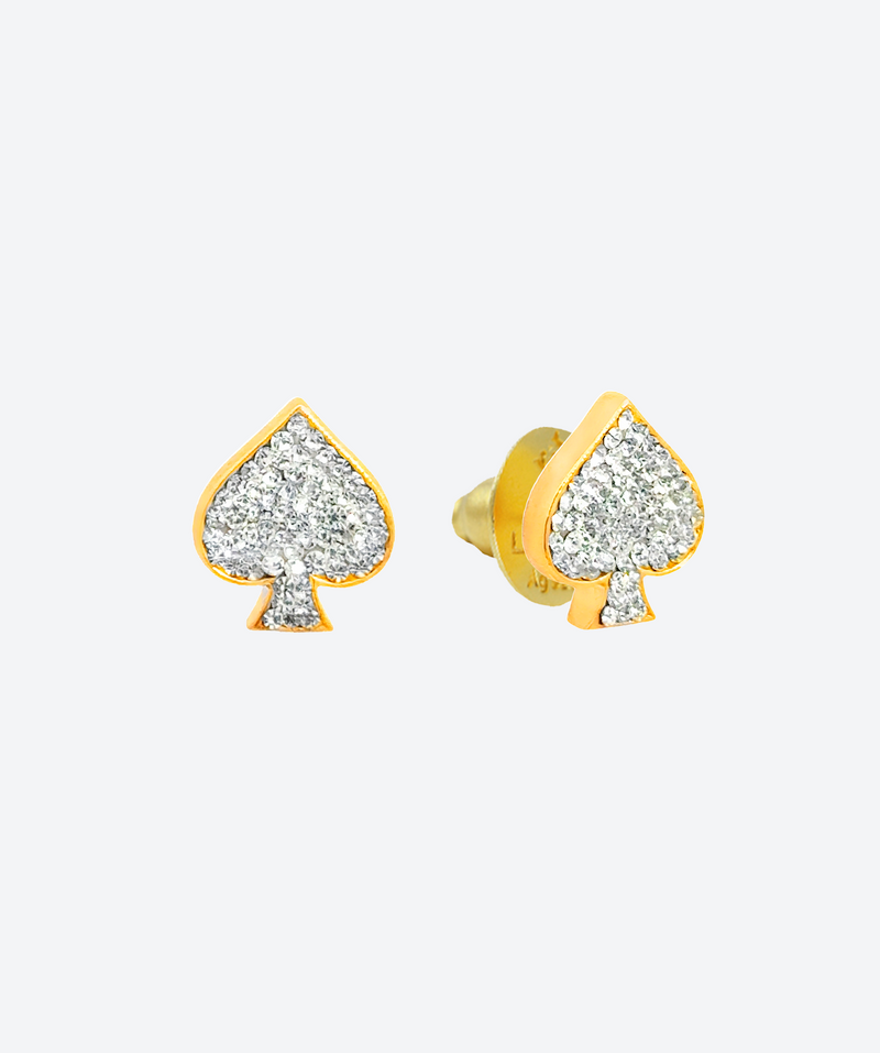 Spade Stud Earrings - La Costa Organic Jewelry