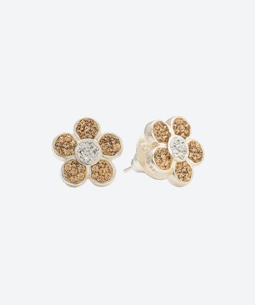 Flower Power Studs Gold / Silver - La Costa Organic Jewelry