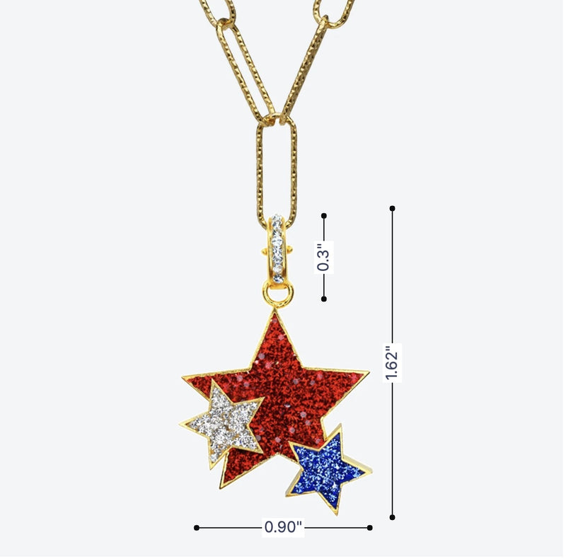 Rising Stars Charm Necklace - La Costa Organic Jewelry