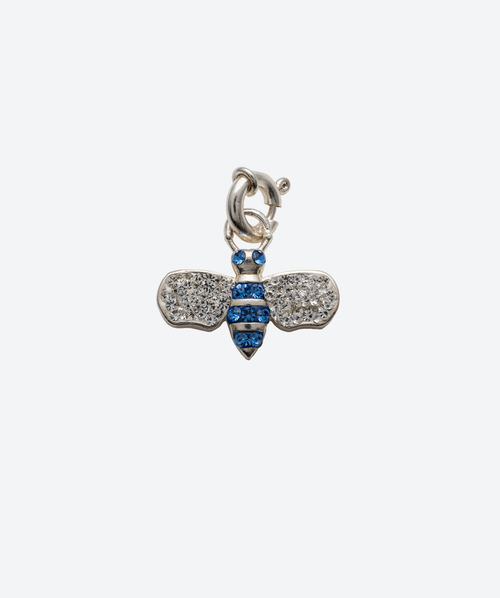 BEEutiful Charm Sapphire / Silver - La Costa Organic Jewelry