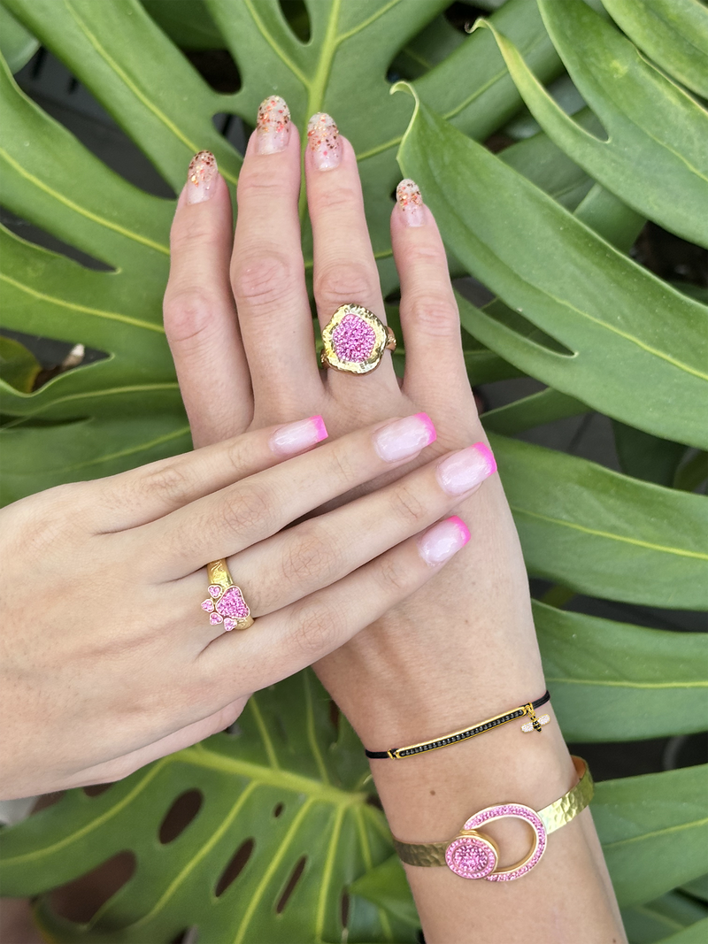 BEEutiful Bar Slide Bracelet - La Costa Organic Jewelry