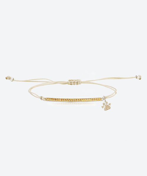 PAWsitive Bar Slide Bracelet Gold / Silver - La Costa Organic Jewelry