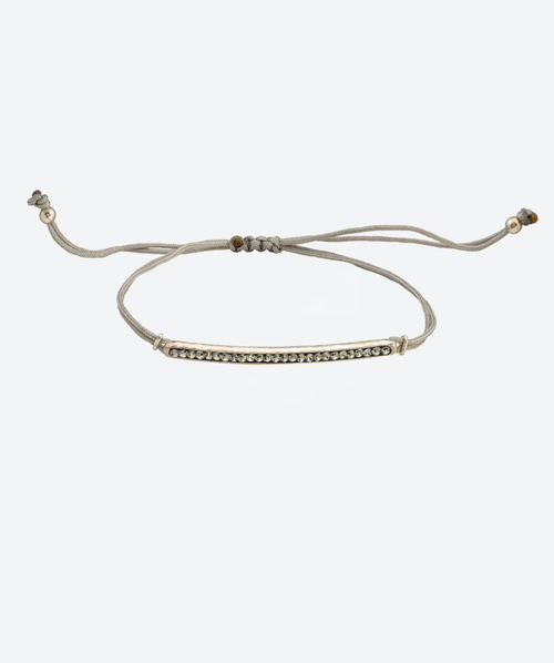 Bar Slide Bracelet Black Diamond / Silver - La Costa Organic Jewelry