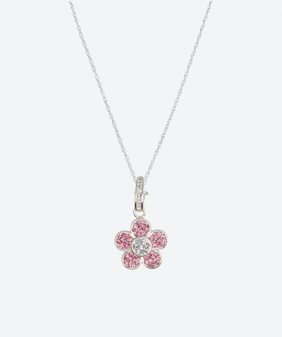 Brilliant Flower Power Charm Necklace - La Costa Organic Jewelry